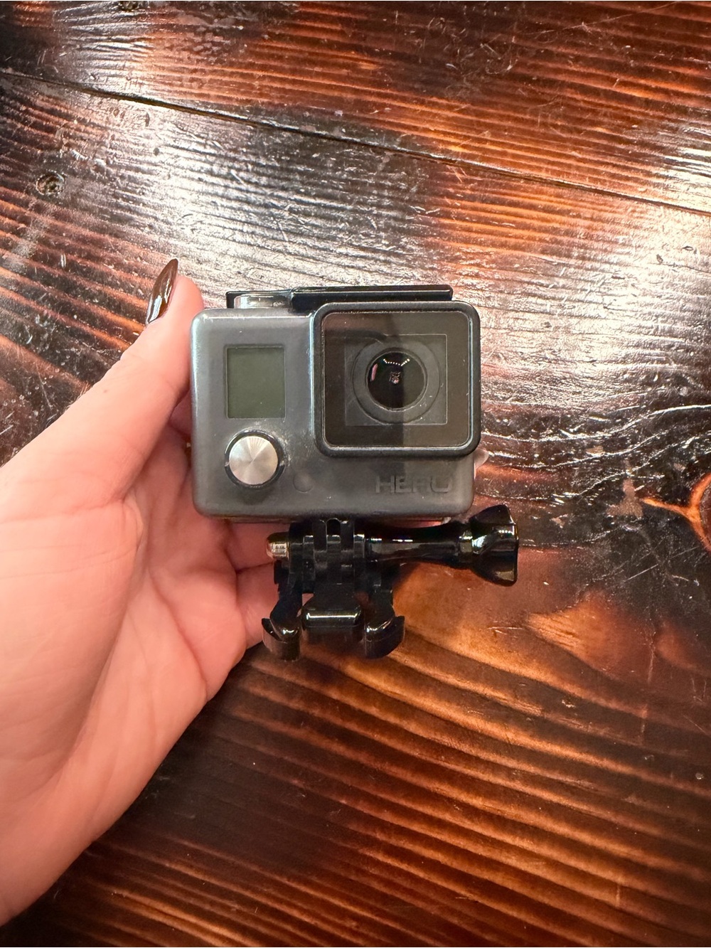 GoPro Gray Action Camera with Black Mount